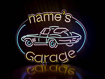 Personalized Name Garage Light Sign, Man Cave Sign, Names Led Light, Desktop Decorations, Wall Hangings, Gift for Him, Father's Day Gift