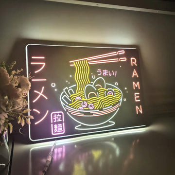 Ramen Noodle Led Light Sign, Noodle Led Sign, Japanese Noodle Bowl Neon Sign, Ramen Sign, Retro Wall Decor, Noodle Wall Art, Room Decor