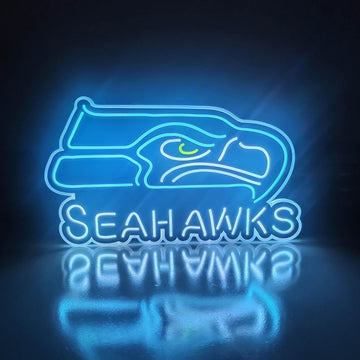 Seattle Seahawks LED Light Box - Football Team Sign, Sports Bar Wall Art, Gift for Him, Father's Day
