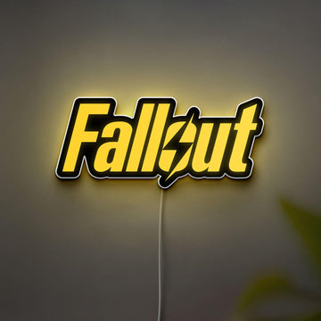 3D Printed Fallout Game Night Light, Electro Gaming Sign Lamp Decor, Handmade Gamer Gift, Fallout fans Gift, Man Cave Light