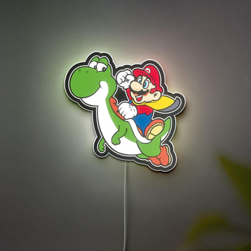 Super Mario World 3D LED Lamp, Game-Themed Party Light for Super Mario Bros Fans, Kids Bedroom & Retro Gaming Room Decor, Anime Gift for Kid