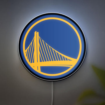 Golden State Warriors LED Lamp, NBA Game Lightbox Decor, Warriors Fan Gift, Basketball Lover Night Light, Man Cave & Game Room Decor