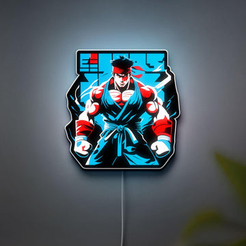 Street Fighter 3D LED Light Box - Retro Arcade Gaming Decor, Martial Arts Sign Light, Anime Fan Gift, Gaming Setup, Man Cave