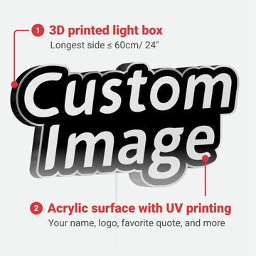 Custom Logo Sign Lamp, Business LED Sign Lightbox, Light Up Name Sign, Anime Home Wall Decor, Personalized Gifts, Free Mock-Up Preview