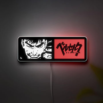 Berserk Guts LED Lightbox, Anime LED Lamp, Night Light for Home, Bedroom Decor, Ideal Anime Wall Art, Perfect Gift for Gamers, Anime Fans