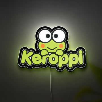 Keroppi LED Sign, Dimmable Frog LED Light Sign, Wall Decor for Kids Room, Bedroom, Birthday Gifts, Ideal for Girls, Boys, Teens