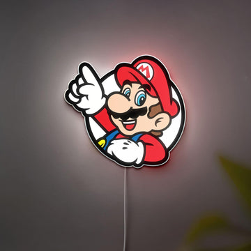 Handmade Mario 3D LED Lamp, Game-Themed Party Light for Super Mario Bros Fans, Kids Bedroom & Retro Gaming Room Decor, Anime Gift for Kid