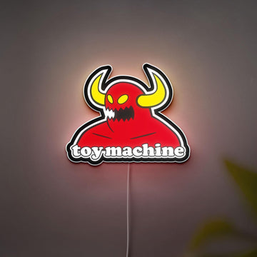 3D Printed Toy Machine Monster Sign Night Light, Skateboarding lover Gift, Great for Placing in Toy Stores, Shopping Malls, or Toy Fairs