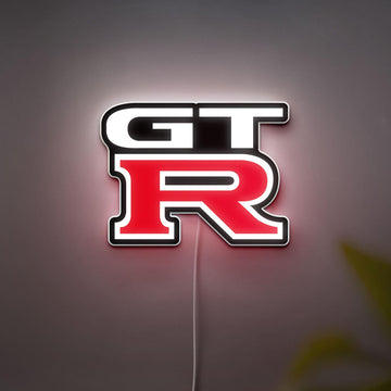 3D Printed GTR Lighting Box, GTR Decor, Automotive Enthusiasts Gift, Unique Car Themes Decor Lamp, Garage Wall Art