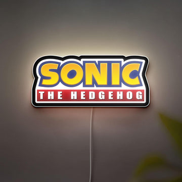 Sonic the Hedgehog Sign Light Box, Birthday Gift for Sonic Fans, Anime Night Light Decor, Gamer Cave Wall Art, Kid Room Decor