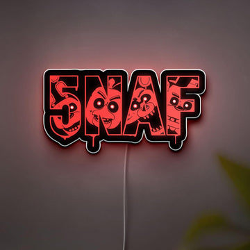 Dimmable FNAF 3D Led Sign, Five Nights at Freddy's Gifts, Game Room Wall Decor, Personalized Gift for Gamers, Fan Art