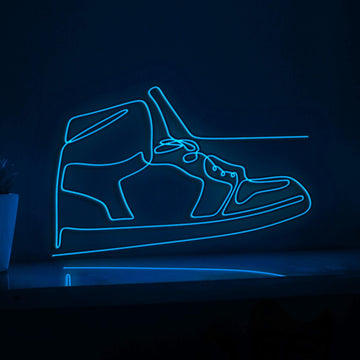 Line of Shoe EL Wire Neon Sign, Neon Light for Room & Closet Decor