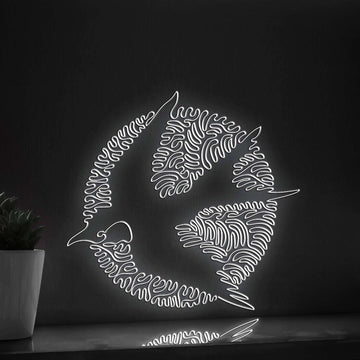 Swallow One Line EL Wire Neon Sign - Ideal for Boho Nursery & Living Room Decor - myneonup