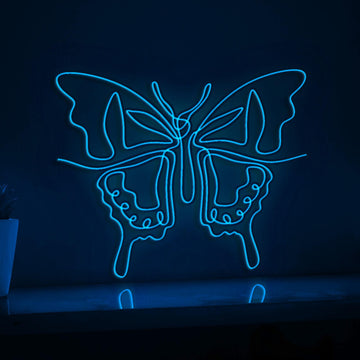 Beautiful Butterfly Spa Exotic EL Wire Animal Art for Pet Rooms & Reptile Enthusiast Decor