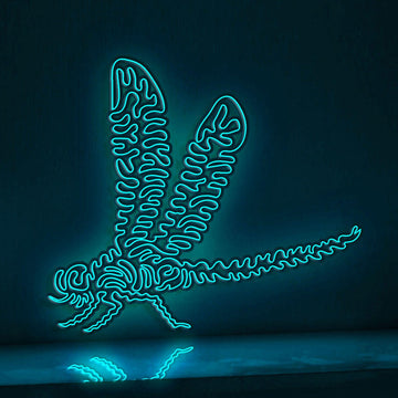Dragonfly One Line EL Wire Neon Sign - Friendly Insect Light Art - myneonup