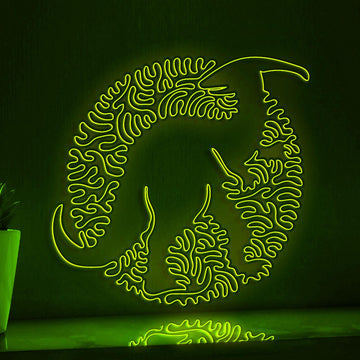 Parasaurolophus EL Neon Light - Crested Dino Wall Art - myneonup