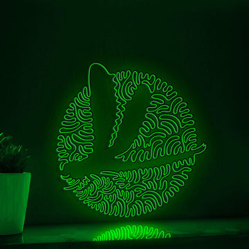Dragonfly One Line EL Neon - Insect Boho DecorWall Art - myneonup