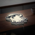 Cool Ghost with Sunglasses 3D Light Box - Playful Cartoon LED Night Light, Swag Room Decor for Teens & Fun Halloween Gift 