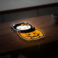 Hello Kitty Halloween 3D Light - Cute Pink Glow Decor, Kawaii Pumpkin Night Light, Sanrio Themed Gift for Kitty Fans
