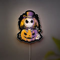 Spooky Jack 3D Light Box - Nightmare Before Christmas LED Night Light, Halloween Pumpkin Decor for TNBC Fans
