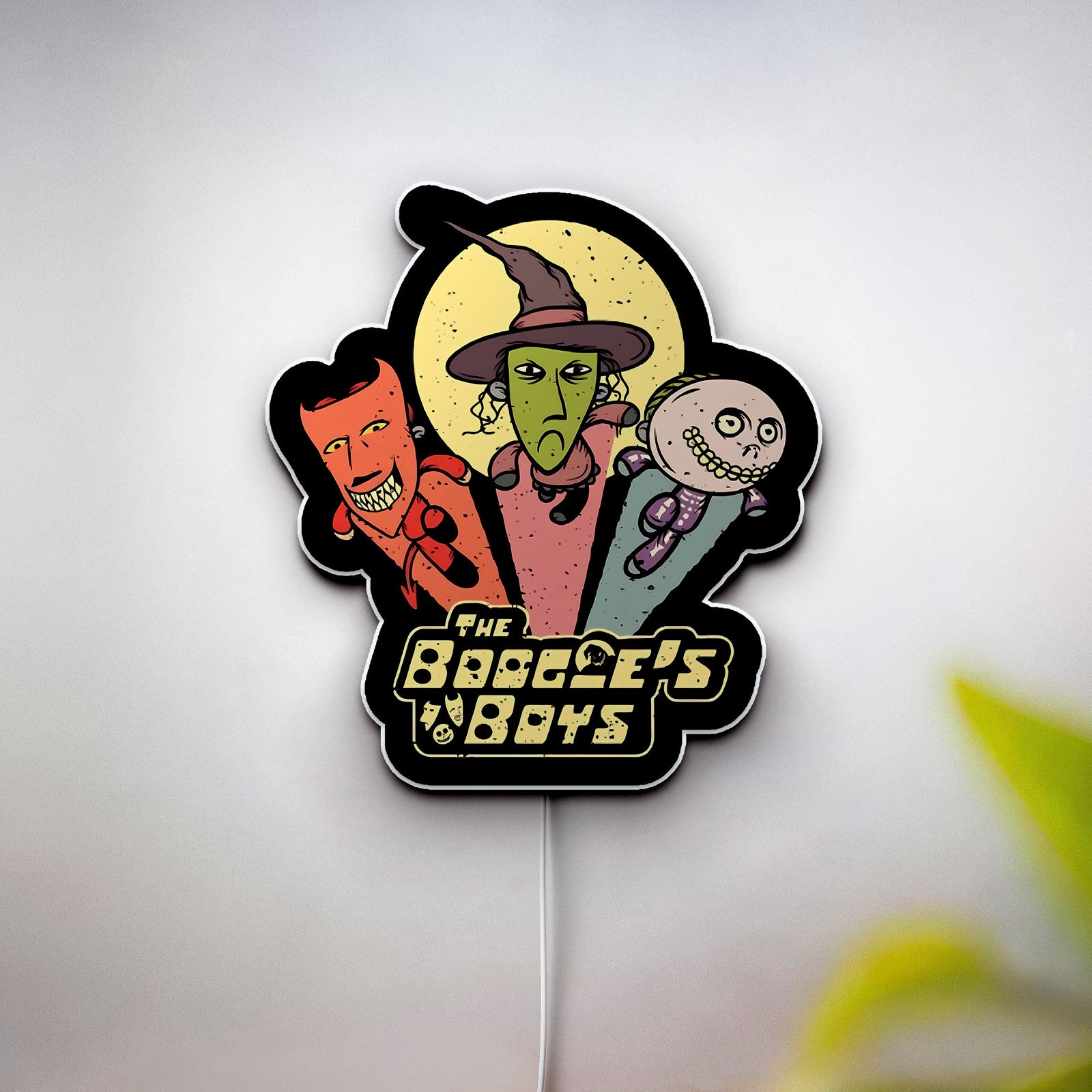 Lock Shock and Barrel 3D Light Box - Nightmare Before Christmas LED Night Light, Spooky Cute Decor for Disney Halloween Fans
