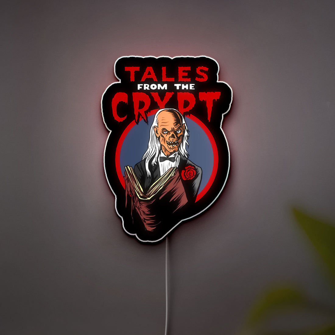 Horror Tales 3D Light Box - Tales From The Crypt LED Night Light, Scary TV Show Decor for Horror Fans & Gothic Home
