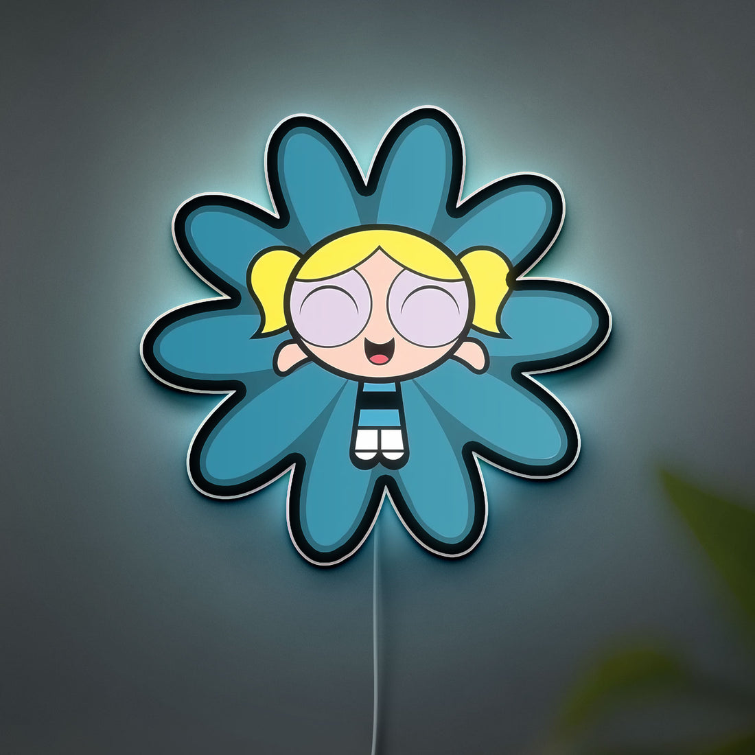 Powerpuff Girls 3D Light Box - Blossom Bubbles Buttercup LED Night Light, Cartoon Themed Room Decor for Fans
