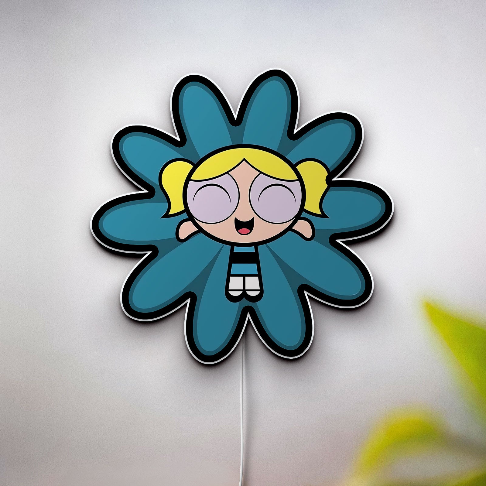 Powerpuff Girls 3D Light Box - Blossom Bubbles Buttercup LED Night Light, Cartoon Themed Room Decor for Fans
