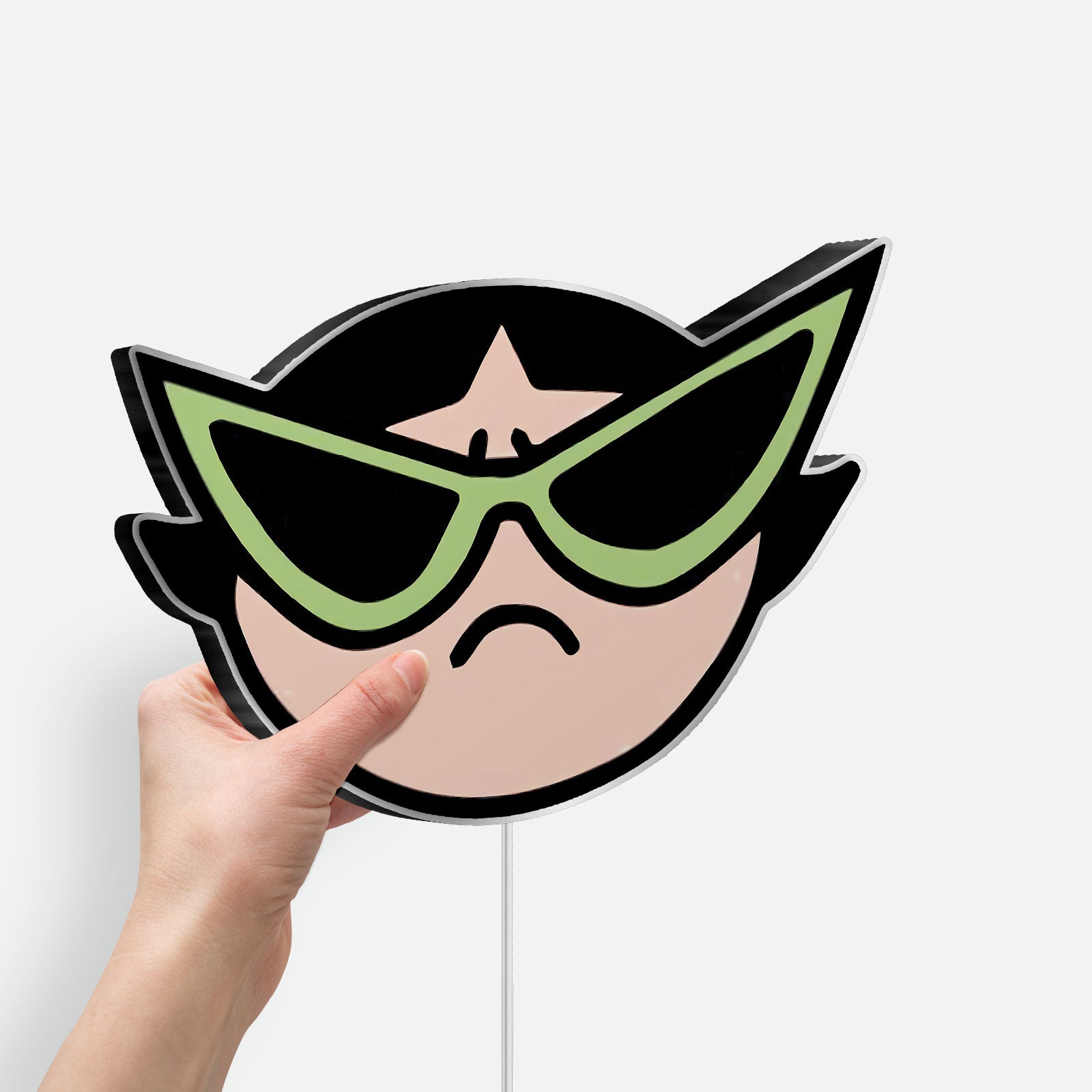 Funny Powerpuff Girls 3D Light Box - Blossom Bubbles Buttercup LED Night Light, Cartoon Themed Room Decor for Fans