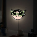 Funny Powerpuff Girls 3D Light Box - Blossom Bubbles Buttercup LED Night Light, Cartoon Themed Room Decor for Fans