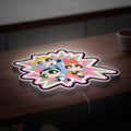 Powerpuff Girls 3D Light Box - Blossom Bubbles Buttercup LED Night Light, Cartoon Themed Room Decor for 90s Kids
