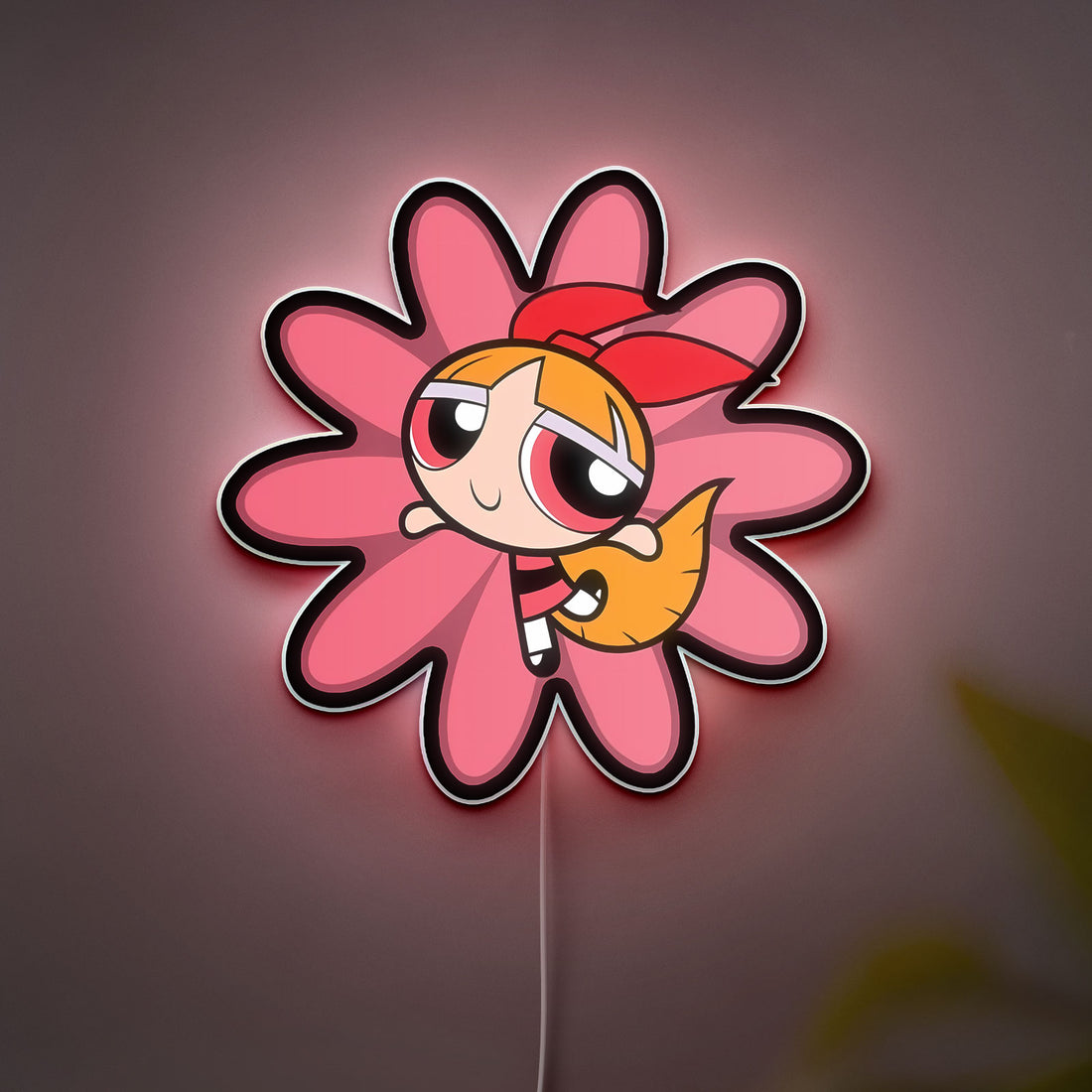 Kawaii Powerpuff Girls 3D Light - Blossom Bubbles Buttercup LED Night Lamp, Cute Cartoon Decor for Anime & Kids Rooms
