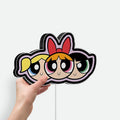 Powerpuff Girls 3D Light Box - Blossom Bubbles Buttercup Cartoon Night Light, Kids Room Decor & Cartoon Network Fan Gift 