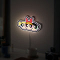 Powerpuff Girls 3D Light Box - Blossom Bubbles Buttercup Cartoon Night Light, Kids Room Decor & Cartoon Network Fan Gift 