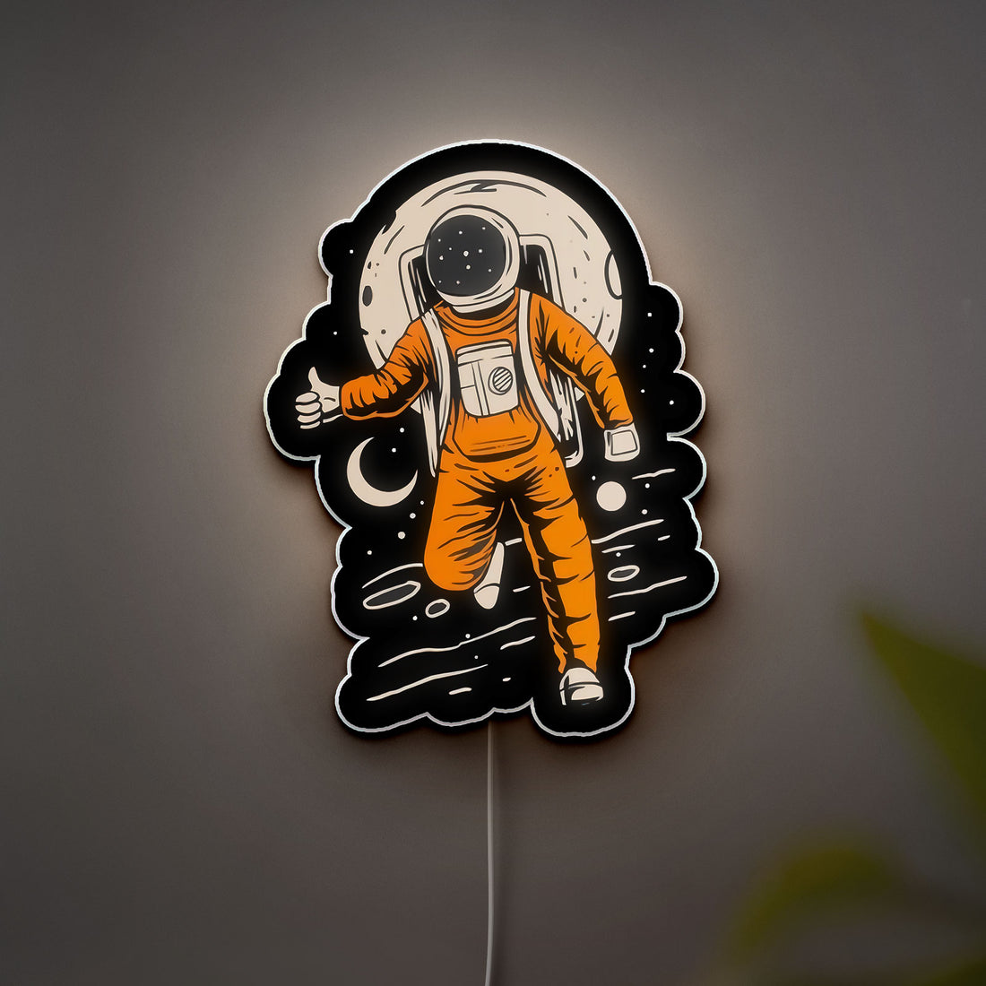 Astronaut Space Art 3D Light Box - Galaxy Themed LED Night Light, Cosmic Decor for Astronomy Lovers & Sci-Fi Fans 