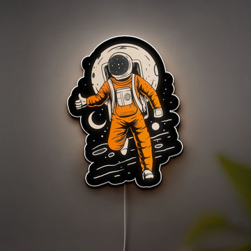 Astronaut Space Art 3D Light Box - Galaxy Themed LED Night Light, Cosmic Decor for Astronomy Lovers & Sci-Fi Fans 