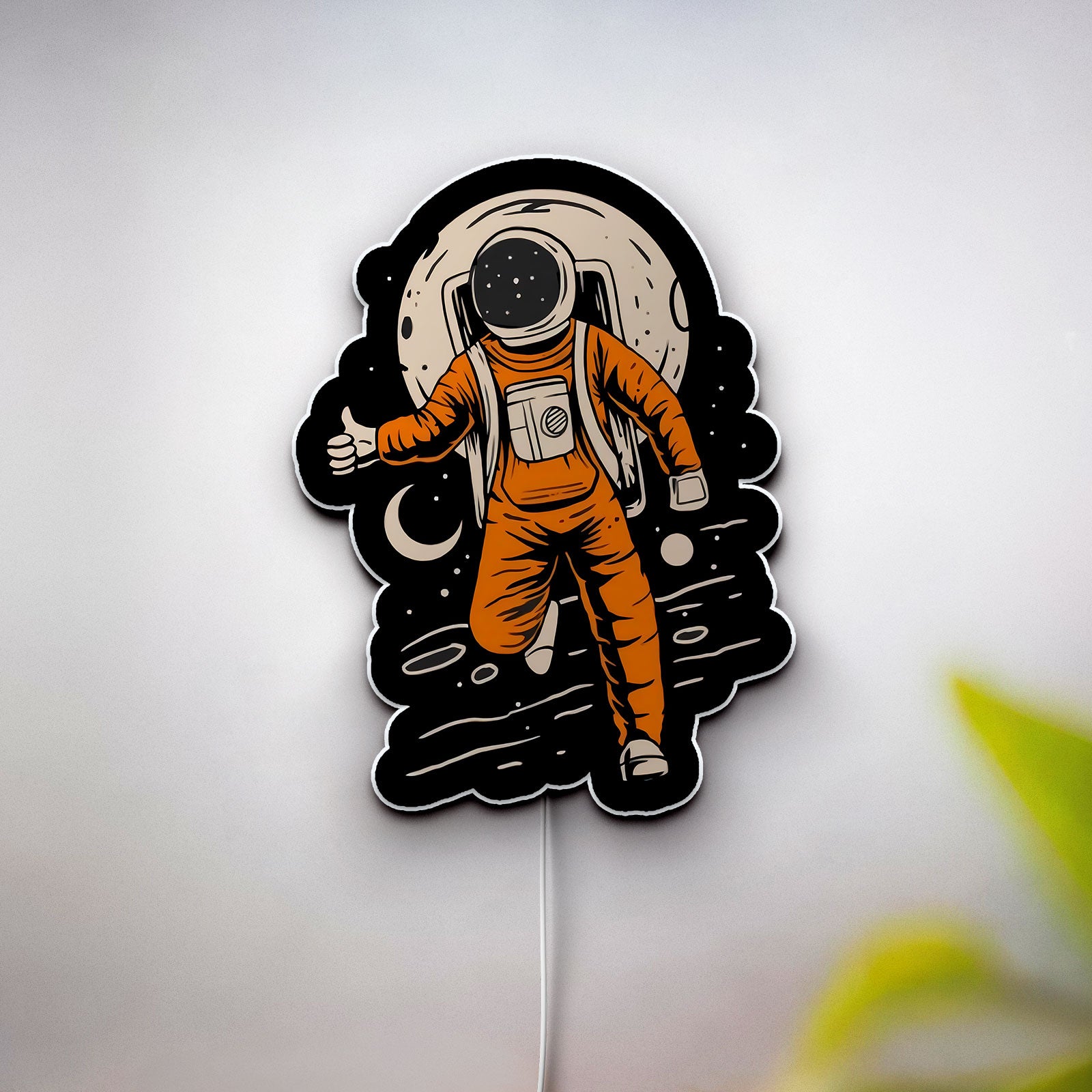 Astronaut Space Art 3D Light Box - Galaxy Themed LED Night Light, Cosmic Decor for Astronomy Lovers & Sci-Fi Fans 
