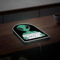 Humans Are Not Real Alien Glow Sign - Funny UFO Meme Night Light, Sci-Fi Room Decor, Novelty LED Lamp for Galaxy & Spaceship Lovers
