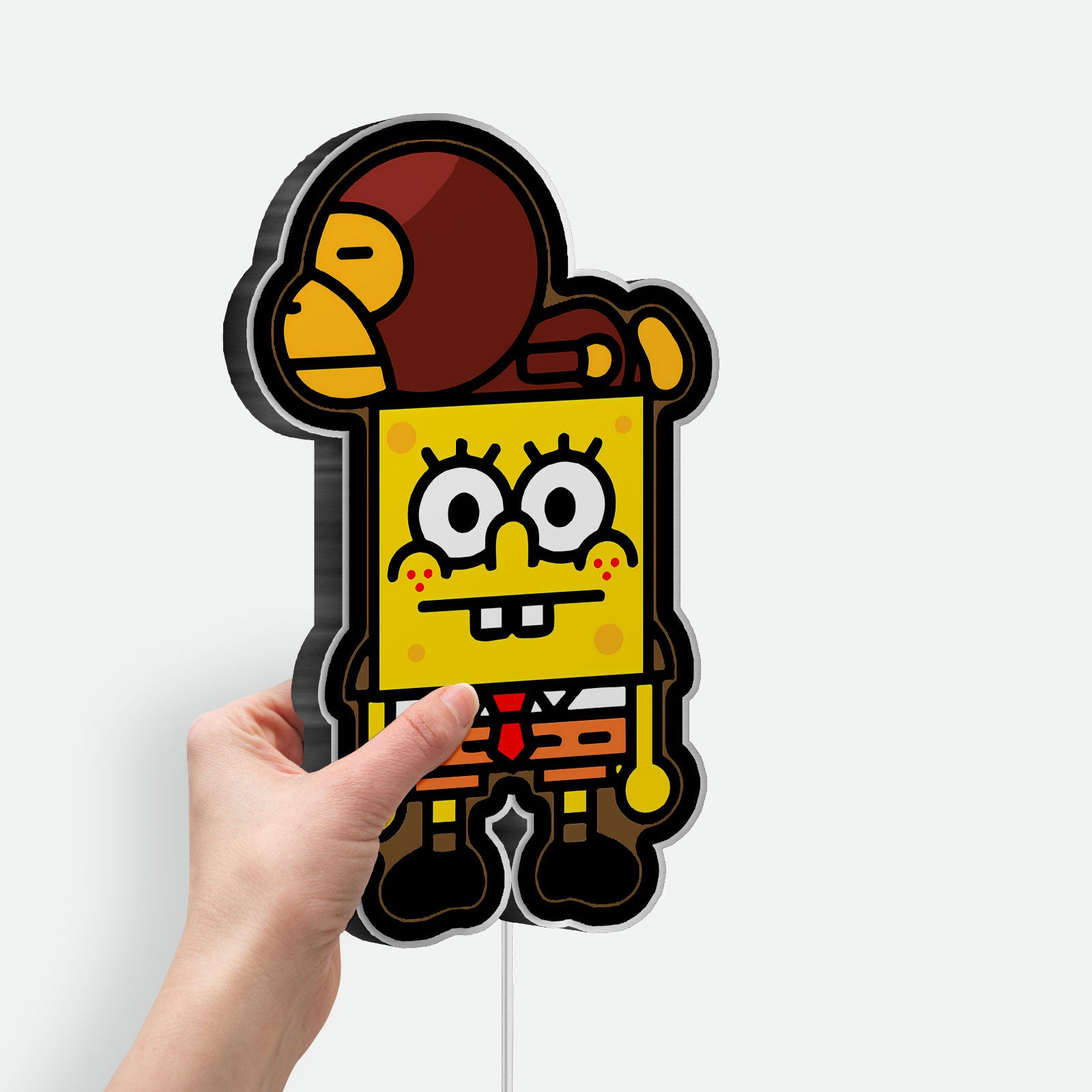 SpongeBob SquarePants 3D Light Box - Fun Cartoon LED Night Light, Cartoon Decor for Kids & Nickelodeon Fans
