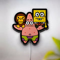 Bape x SpongeBob 3D Light Box - Baby Milo Cartoon LED Night Light, Japanese Street Art Decor for Anime Fans
