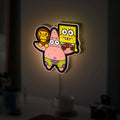 Bape x SpongeBob 3D Light Box - Baby Milo Cartoon LED Night Light, Japanese Street Art Decor for Anime Fans

