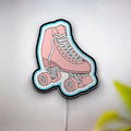 Pink Roller Skate 3D Light Box - Pastel Skate Decor, Cute Birthday Gift for Skating Fans, Whimsical Room Night Light
