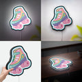 Retro Roller Skate 3D Light Box, Roller Girl Decor for Skate Lovers & Nostalgic Gift
