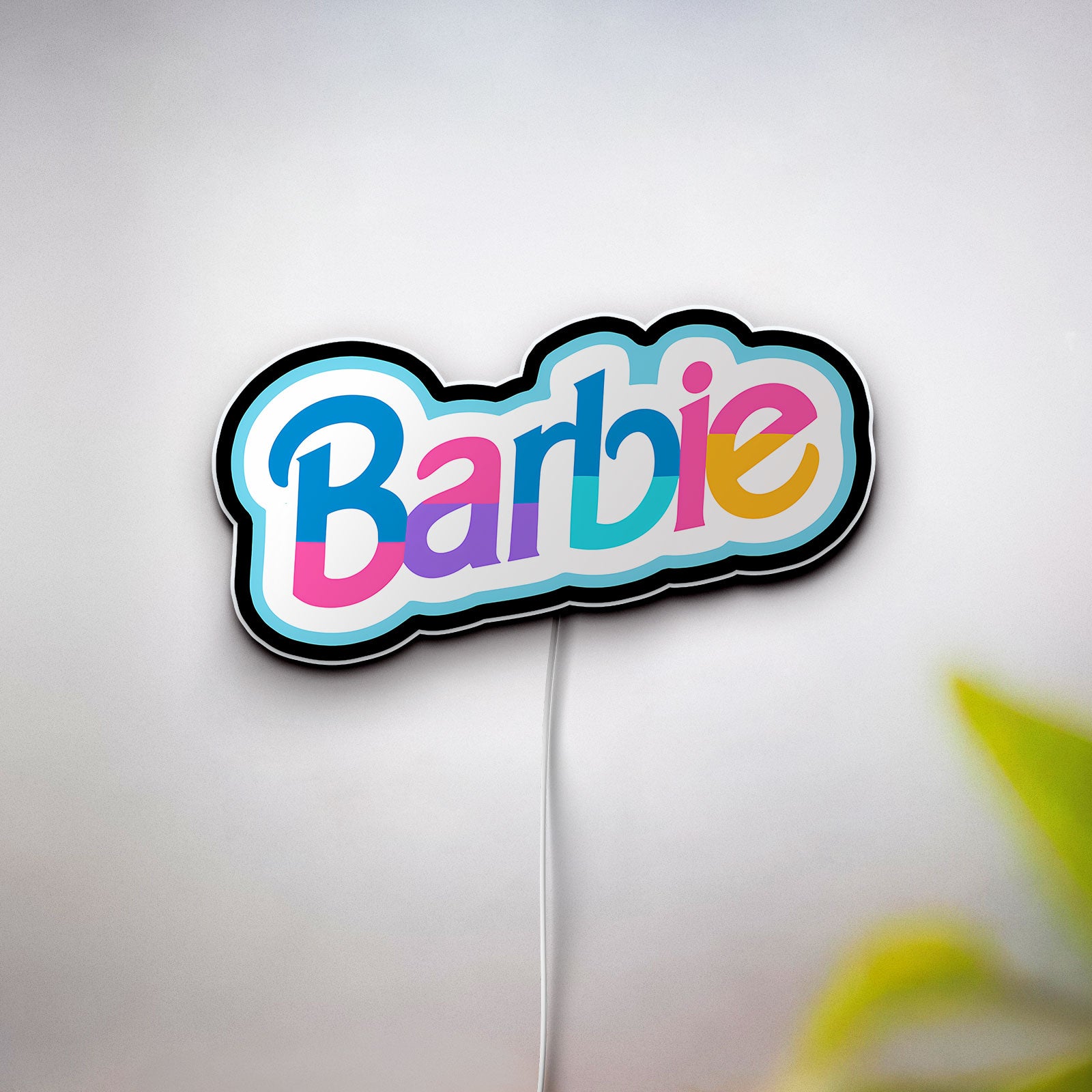 Barbie Pink Glow Light - 3D Dollhouse Inspired LED Night Light, Girly Room Decor for Barbie Fans & Kids Bedroom 