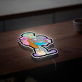 SpongeBob 3D Light - Halloween Glow Decor with Squilliam, Cartoon LED Night Light for Nickelodeon Fans

