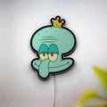 SpongeBob Squidward King 3D Light Box - Funny Cartoon LED Night Light, Anime Character Decor for Nickelodeon Fans 