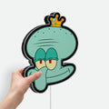 SpongeBob Squidward King 3D Light Box - Funny Cartoon LED Night Light, Anime Character Decor for Nickelodeon Fans 
