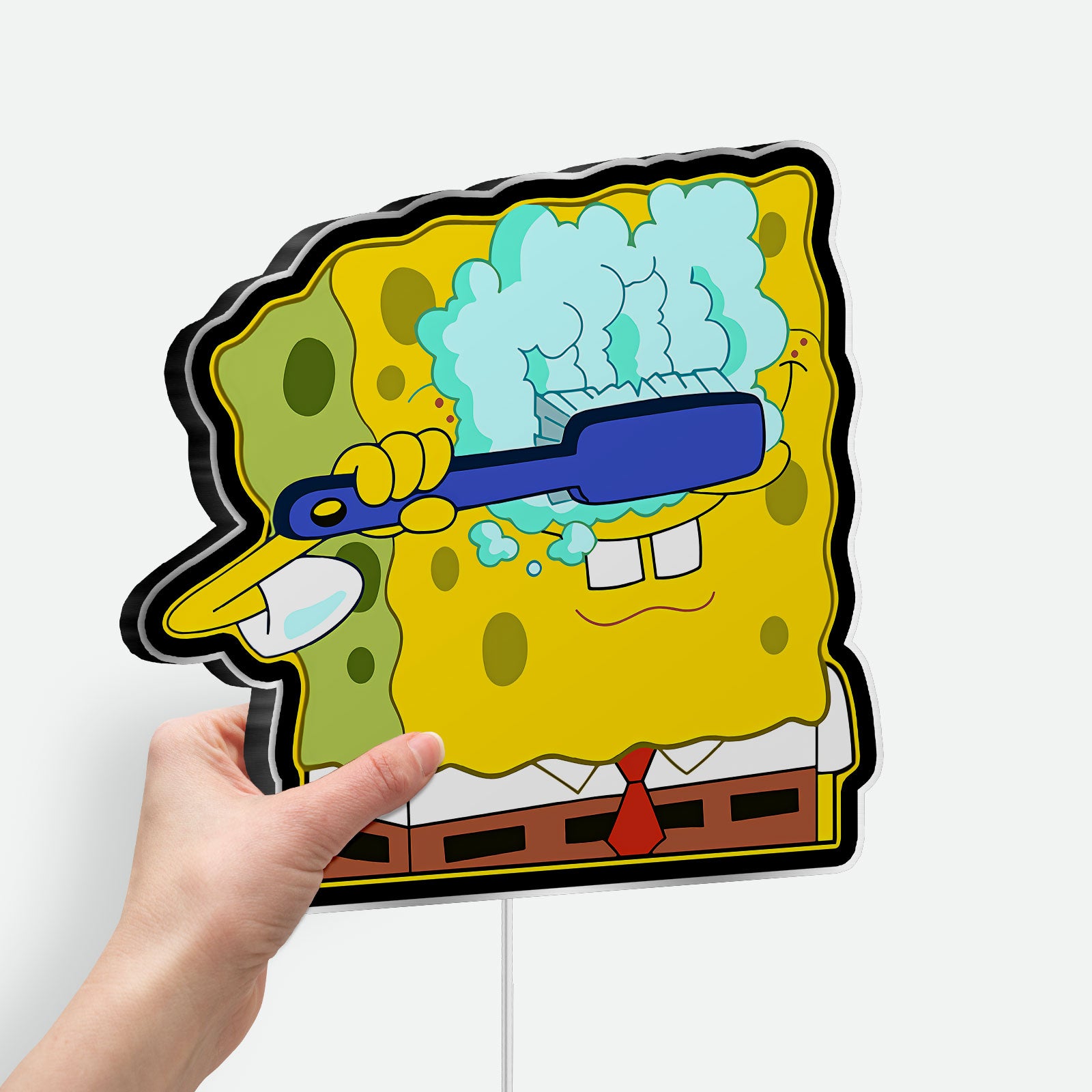 SpongeBob SquarePants 3D Light Box - Fun Cartoon Character LED Night Light, Playful Home Decor for Nickelodeon Fans 