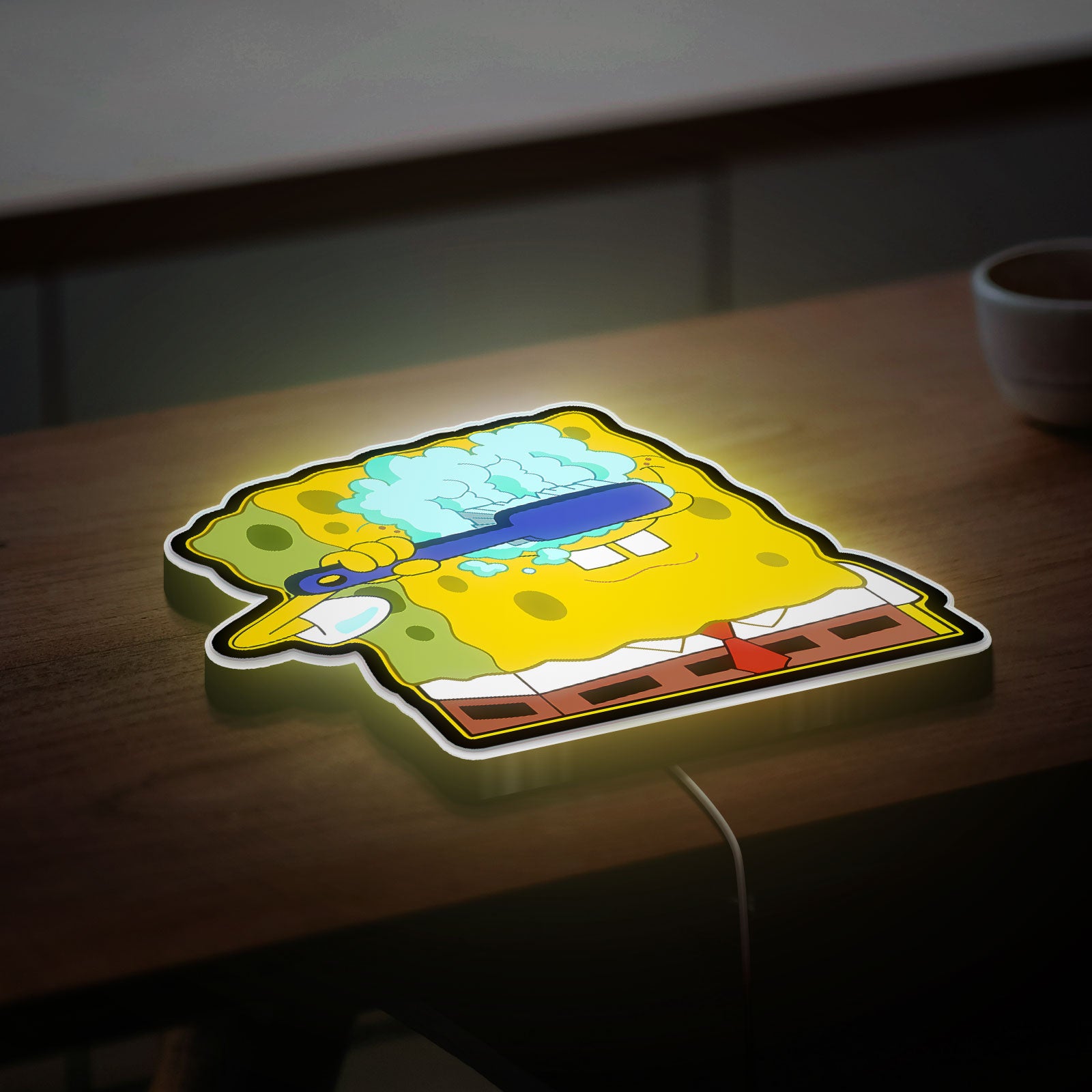 SpongeBob SquarePants 3D Light Box - Fun Cartoon Character LED Night Light, Playful Home Decor for Nickelodeon Fans 