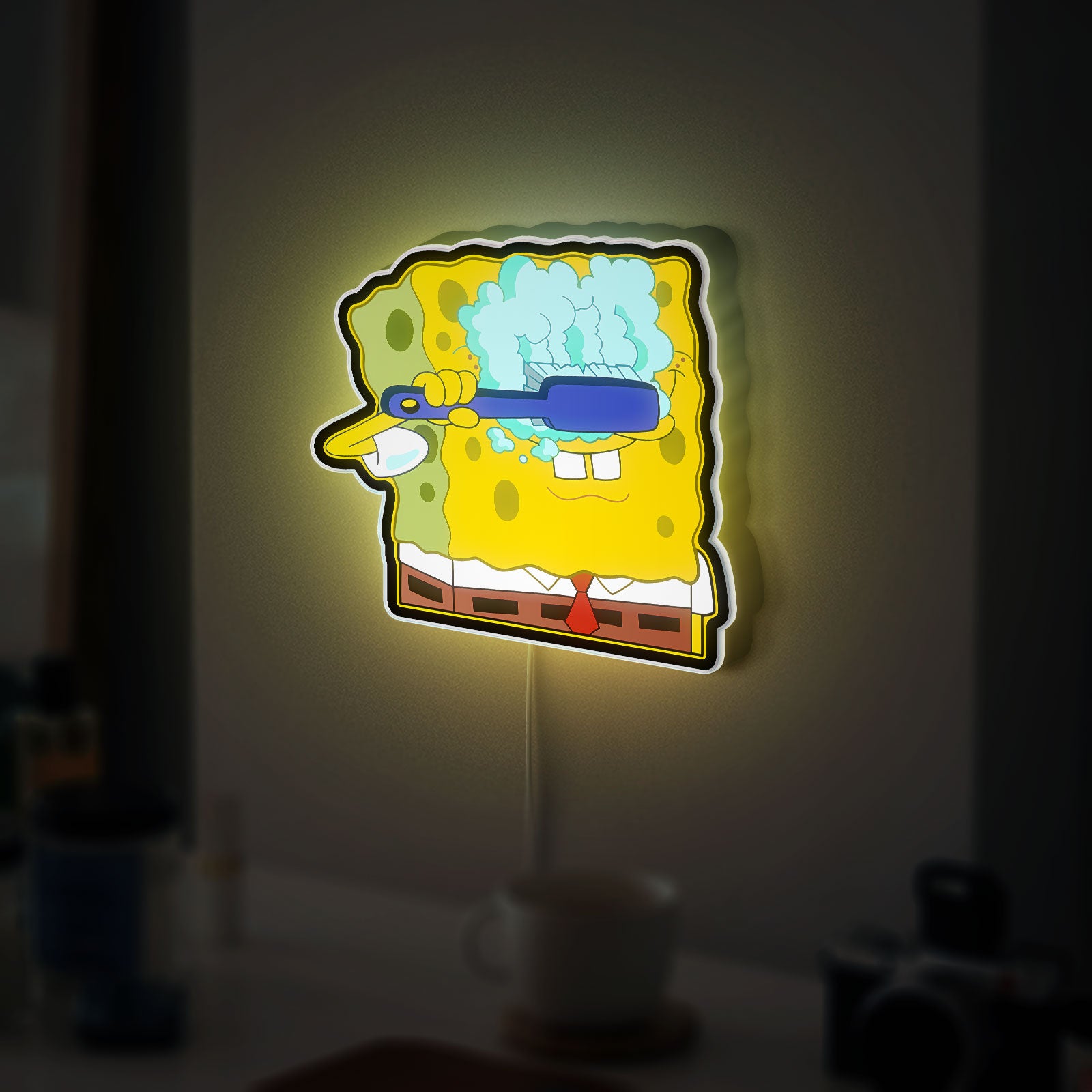 SpongeBob SquarePants 3D Light Box - Fun Cartoon Character LED Night Light, Playful Home Decor for Nickelodeon Fans 